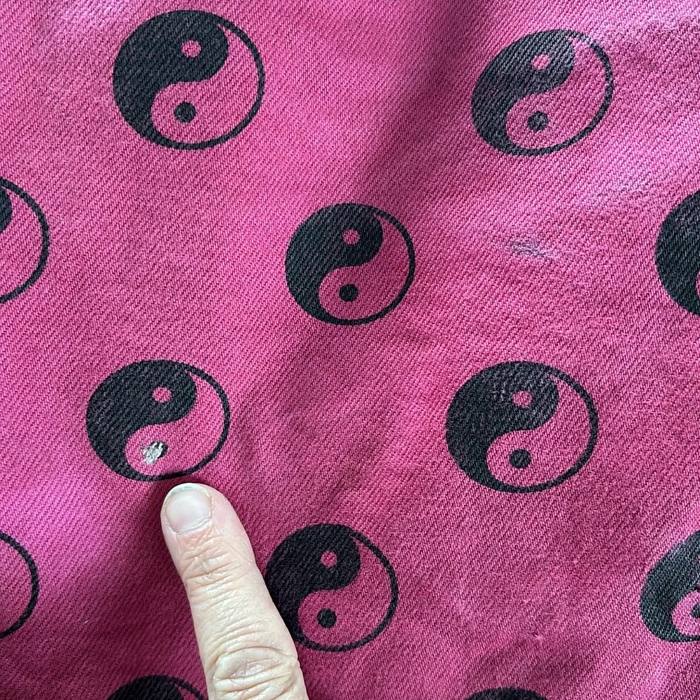Princess Polly Pink Yin Yang Print Jeans Size 10 Women’s - Picture 6 of 15